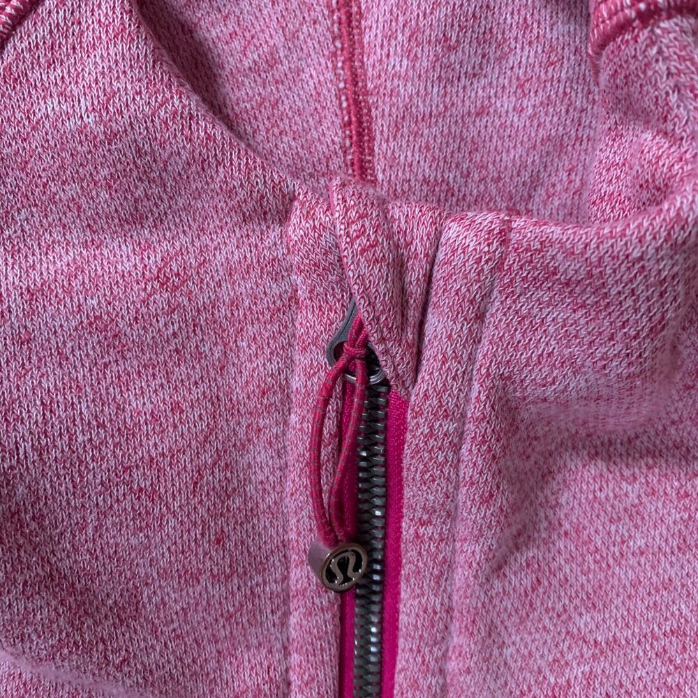 Lululemon On The Daily Hoodie Pink Women's 10 Blended Cotton Full Zip Jacket GUC - Picture 5 of 16